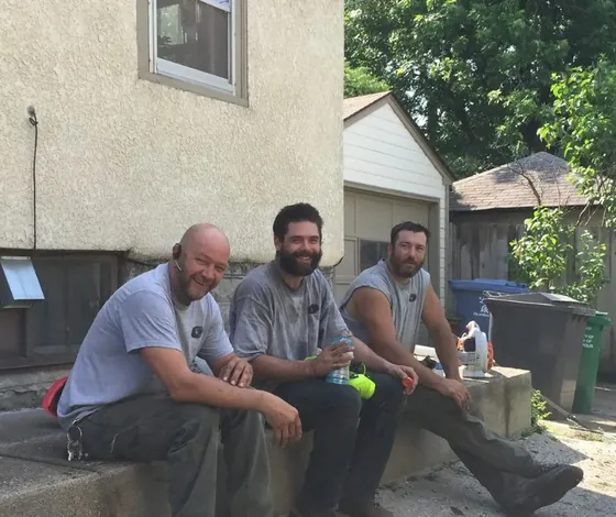 Urban Tree crew on site in the Twin Cities, full PPE